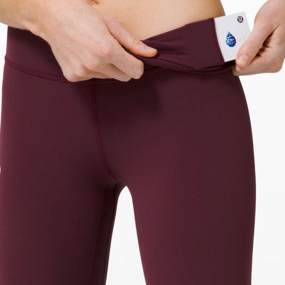 lululemon Align HR Crop 21” Legging in Cassis CSSI sz 4 NWT $98R - Picture 5 of 10